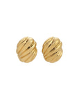 Heaven Mayhem Hive Gold Clip-On Earrings