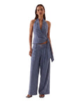 Deena Pant Sterling Blue