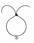 Martha Calvo Knot Cord Necklace Rhodium