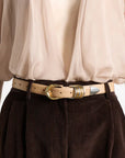 Hollyhock Mixed Metal Belt