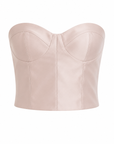 Delune Satin Corset Top Blush
