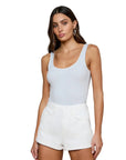 Nica Scoopneck Bodysuit Pale Mist Blue