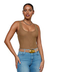 Kalea Scoopneck Bodysuit Macchiato