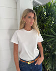 White Cotton Tee