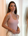 Nica Scoopneck Bodysuit Rose