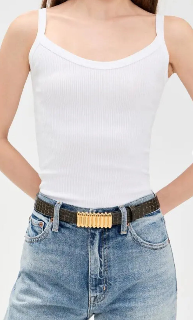Heaven Mayhem Pebble Belt Brown – SAVVY & Sole display picture 1