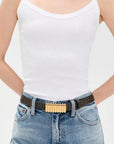 Heaven Mayhem Pebble Belt Brown