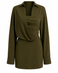 Solenne Long Sleeve Mini Dress