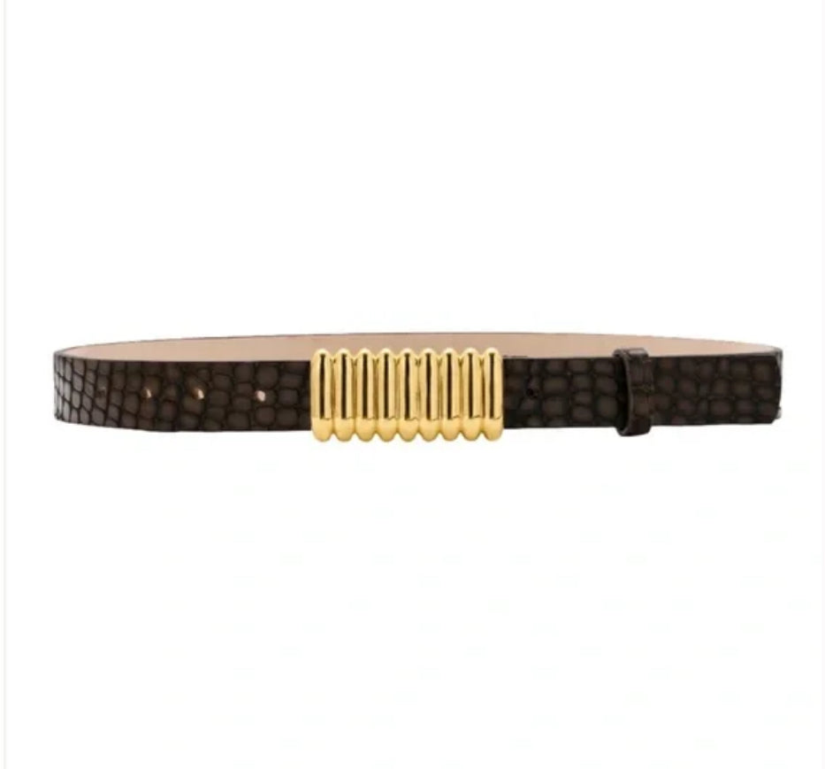 Heaven Mayhem Pebble Belt in Brown! Heaven Mayhem Women main image 2