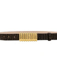 Heaven Mayhem Pebble Belt Brown