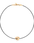 Polished Pebble Leather Pendant Necklace