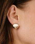 Polished Pebble Stud Earrings