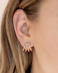 Glisten Wing Pavé Earrings