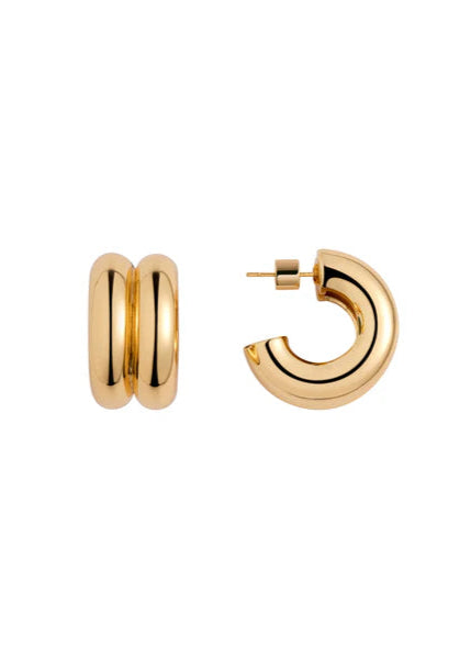 Martha Calvo Double Hoop Earring – SAVVY Sole - Main Image