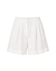 White Linen Shorts