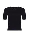 Stormy Cropped Tee Black