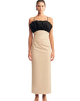 Bubble Bodice Midi Dress