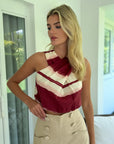 Vera Crop Top Burgundy