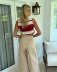 Vera Crop Top Burgundy