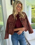 Cindy Plaid Tweed Jacket
