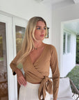 Zoe Wrap Top