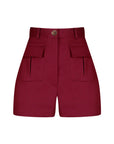 Cargo Burgundy Hot Short