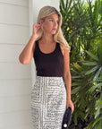 Black Ribbed Tank