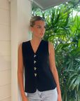 Jace Sweater Vest Black