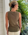 Santi Knit Cardigan Olive