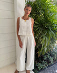 Thilda Linen Top