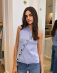 Astrid Knit Top Blue