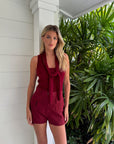 Cargo Burgundy Hot Short