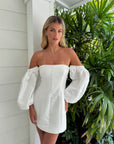 Calcite Off Shoulder Mini Dress