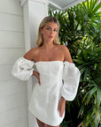 Calcite Off Shoulder Mini Dress