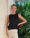 Zosia Knit Tank Black