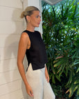 Zosia Knit Tank Black