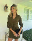 Solenne Long Sleeve Mini Dress