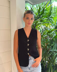 Jace Sweater Vest Black