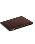 AERIN Suede Pouch Chocolate
