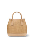 AERIN Raffia Nano Weekender Bag Natural