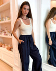 Paolo Navy Pants