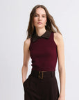 Combo Collar Cropped Tank Top
