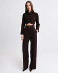 Belted Wide Leg Trouser