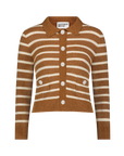 Terry Striped Cardigan
