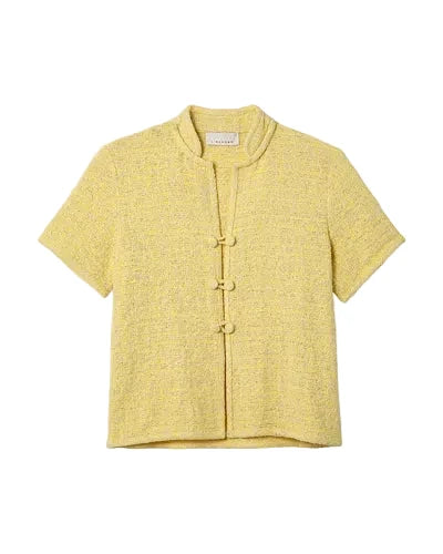 Yellow Tweed Hetty Top