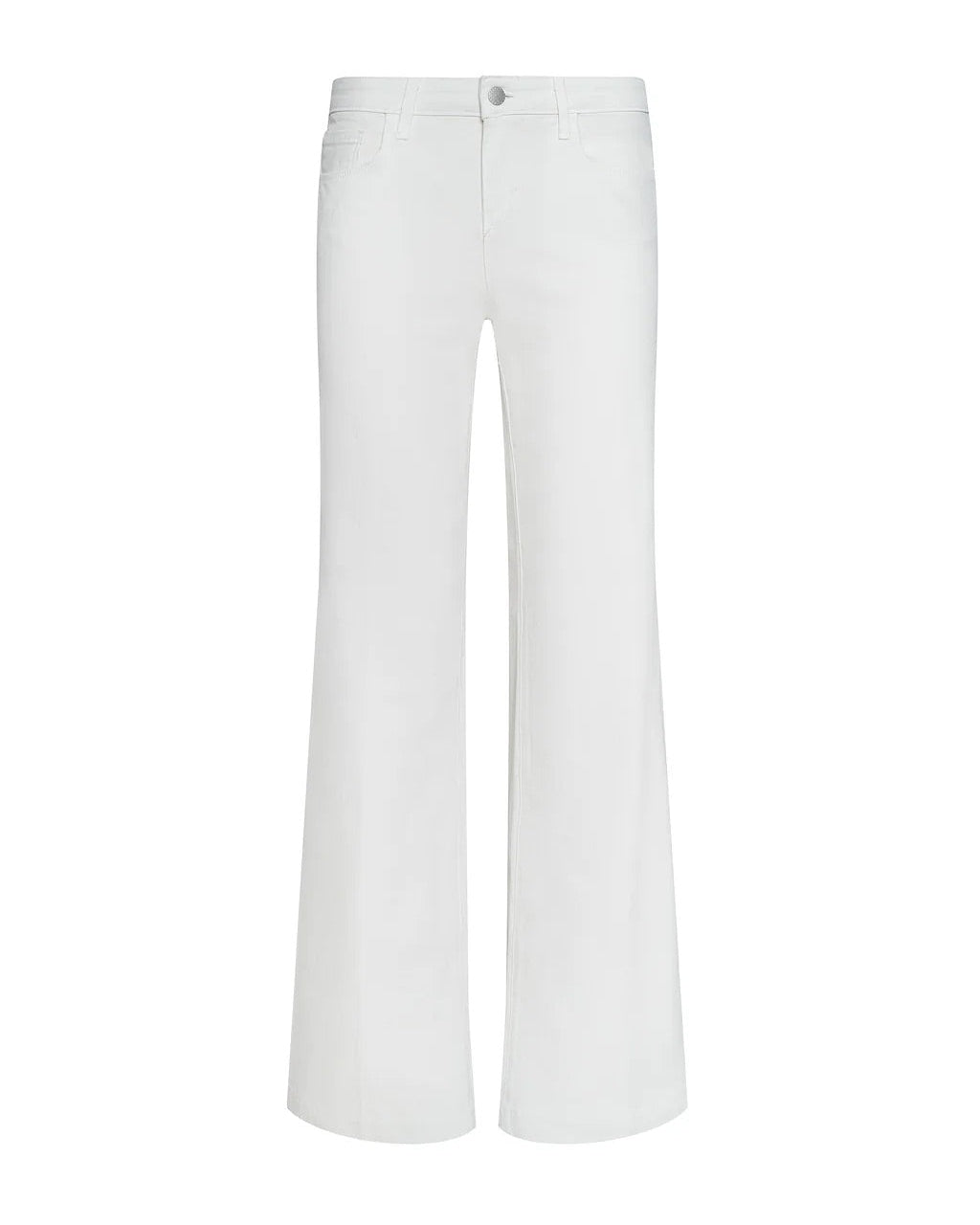 Joanne Low-Rise Wide-Leg Jean Light Ecru