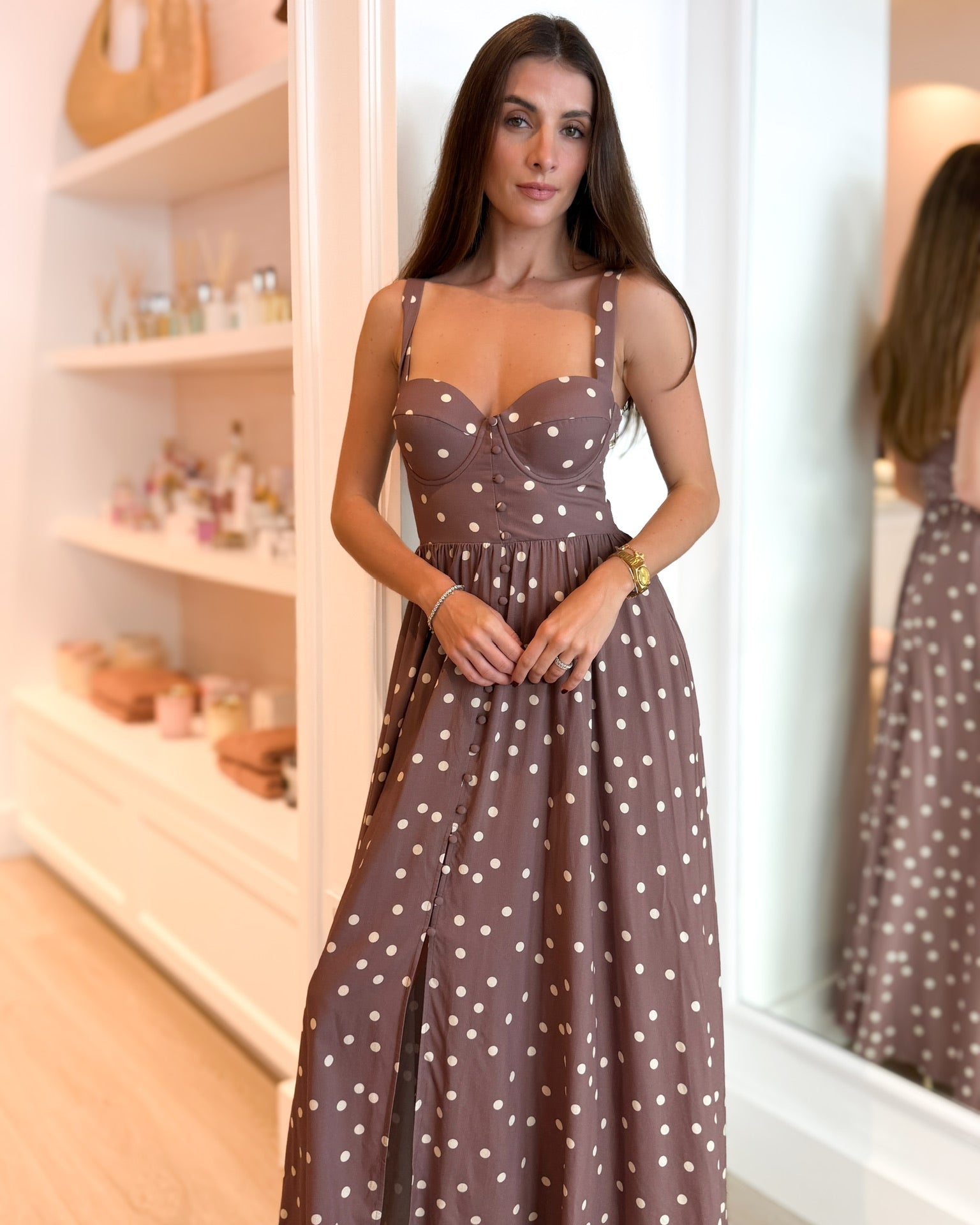 Rosette Maxi Dress – SAVVY & Sole
