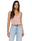 Nica Scoopneck Bodysuit Rose