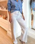 Scottie Wide Leg Jean White