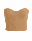 Delune Camel Crop Top